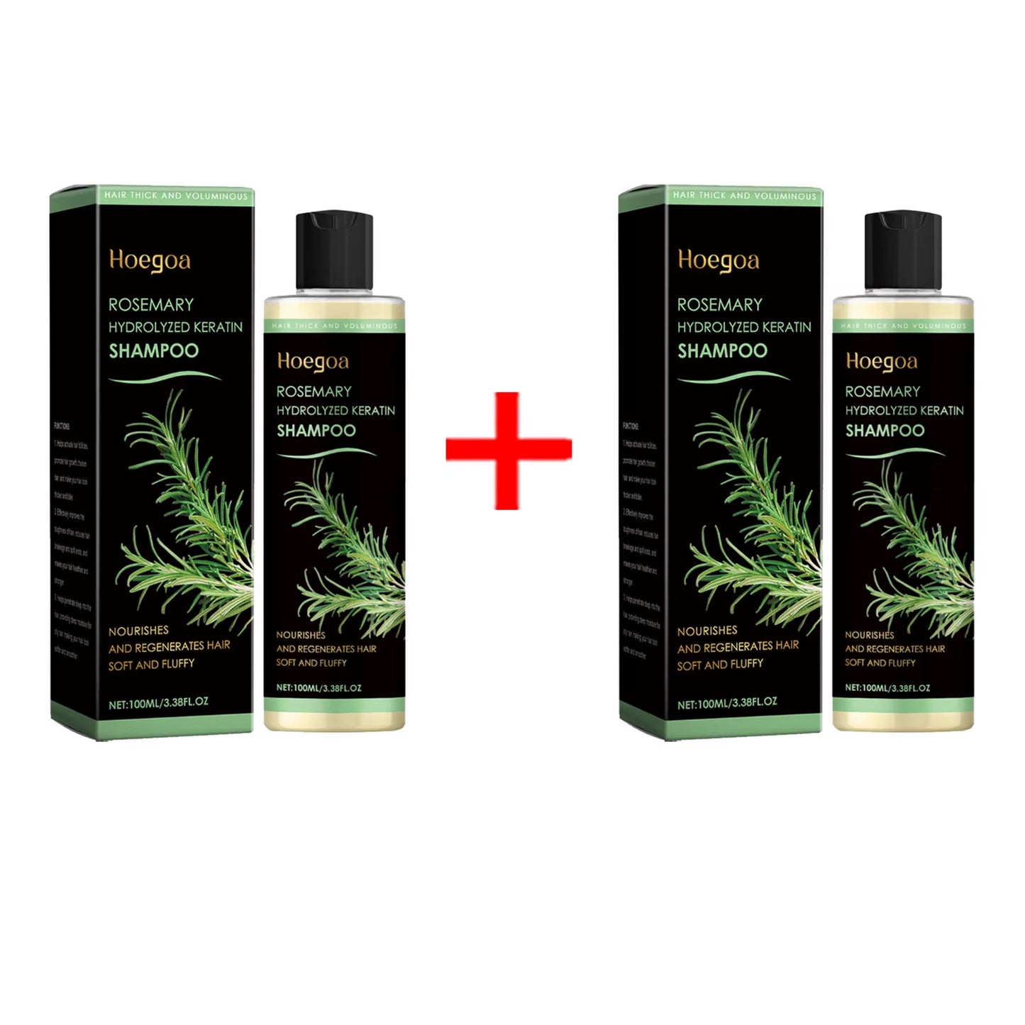 Rosemary Hair Growth Shampoo Deep Cleansing Scalp Itching Dandruff Relief Frizzy Reduce Oil Production Refreshing Fluffy Shampoo