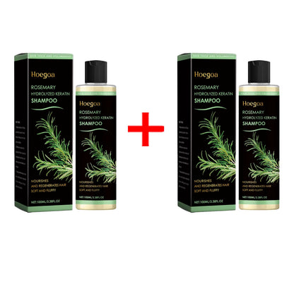 Rosemary Hair Growth Shampoo Deep Cleansing Scalp Itching Dandruff Relief Frizzy Reduce Oil Production Refreshing Fluffy Shampoo