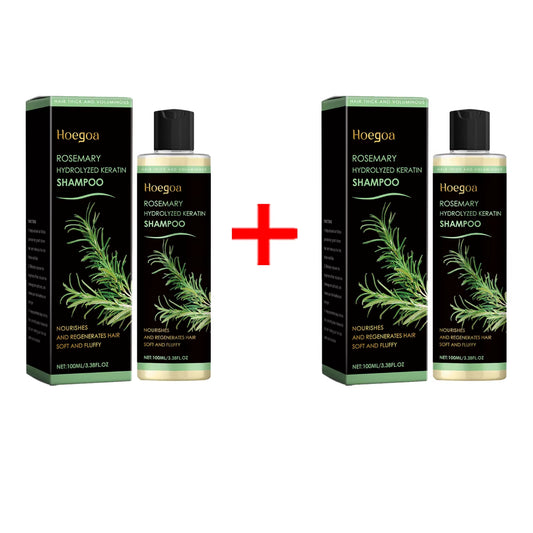 Rosemary Hair Growth Shampoo Deep Cleansing Scalp Itching Dandruff Relief Frizzy Reduce Oil Production Refreshing Fluffy Shampoo